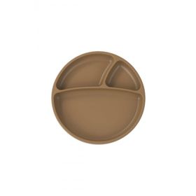 Oioi Porsiyon 6+ Ay Woody Brown Vakum Tabanlı Silikon Tabak
