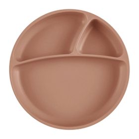 Oioi Porsiyon Vakumlu Woody Brown Mama Tabağı