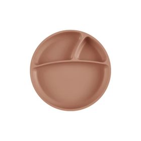 Oioi Porsiyon Vakumlu Woody Brown Mama Tabağı