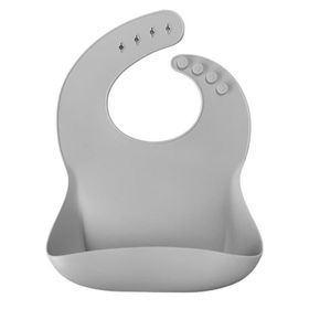 Oioi Powder Grey Basics Önlük