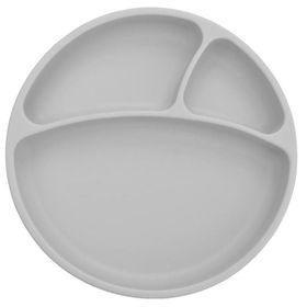 Oioi Powder Grey Porsiyon Mama Tabağı
