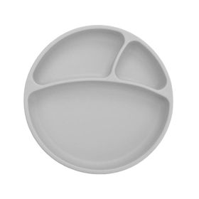 Oioi Powder Grey Porsiyon Mama Tabağı