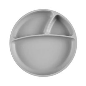 Oioi Powder Grey Porsiyon Mama Tabağı