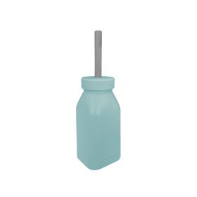 Oioi Silikon Aqua Green - Powder Grey Şişe ve Pipet