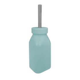 Oioi Silikon Aqua Green - Powder Grey Şişe ve Pipet
