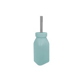 Oioi Silikon Aqua Green - Powder Grey Şişe ve Pipet