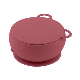 Oioi Vakum Tabanlı Bordo Silikon Kase