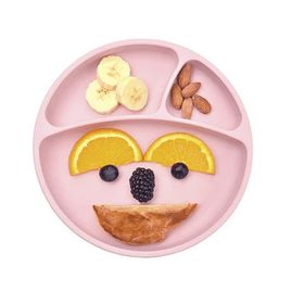 Oioi Vakum Tabanlı Pembe Silikon Tabak