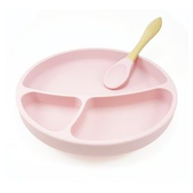 Oioi Vakum Tabanlı Pembe Silikon Tabak