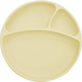 OiOi Vakum Tabanlı Porsiyon Mellow Yellow Silikon Tabak