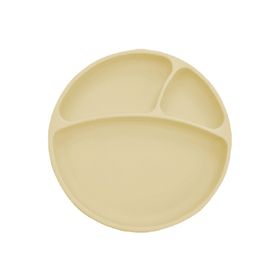 OiOi Vakum Tabanlı Porsiyon Mellow Yellow Silikon Tabak