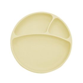 OiOi Vakum Tabanlı Porsiyon Mellow Yellow Silikon Tabak