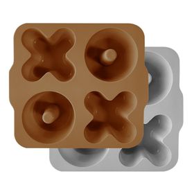 Oioi Woody Brown/Powder Grey Xoxo 2'li Muffin Kalıp