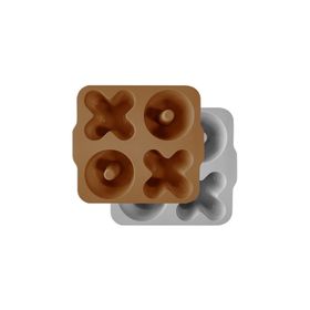 Oioi Woody Brown/Powder Grey Xoxo 2'li Muffin Kalıp
