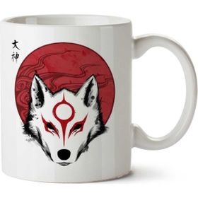 Okami Red Sun God Baskılı Kupa