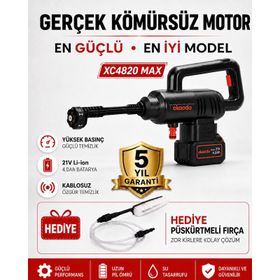 Okaoda XC4820MAX 2x4 Ah Akülü Yüksek Basınçlı Yıkama Makinesi