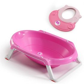 Okbaby Onda Slim Katlanır Pembe Bebek Küveti