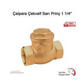 Okçu Kardeşler 1 1/4 inç Sarı Prinç Çalpara Çekvalf
