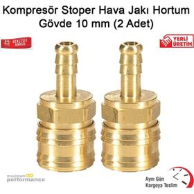 Okçu Kardeşler 10 mm 2 Adet Kompresör Stoper Hava Jakı Hortum Gövde