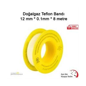 Okçu Kardeşler 12 mm x 8 Metre Doğalgaz Teflon Bandı
