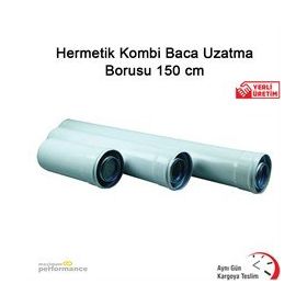 Okçu Kardeşler 150 cm Hermetik Kombi Baca Uzatma Borusu