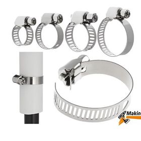 Okçu Kardeşler 16 x 23 mm 10 Adet Vidalı Ayarlı Metal Hortum Kelepçesi