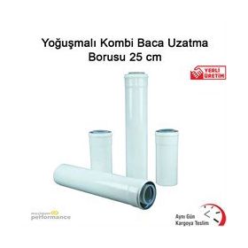 Okçu Kardeşler 25 cm Yoğuşmalı Kombi Baca Uzatma Borusu