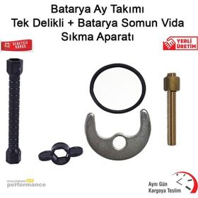 Okçu Kardeşler Batarya Ay Takımı Tek Delikli + Batarya Somun Vida Sıkma Aparatı