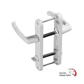 Okçu Kardeşler Beyaz 1 Takım Pvc Pimapen Alüminyum Kapı Wc Banyo Kolu