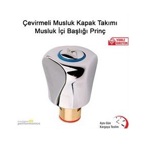 Okçu Kardeşler Çevirmeli Musluk Kapak Takımı Prinç Musluk İçi Başlığı