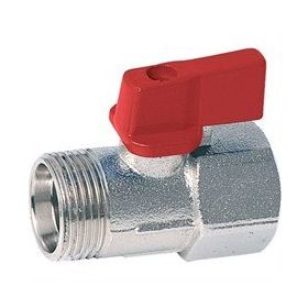 Okçu Kardeşler Dış Dişli Erkek 1/2'' Kırmızı Mini Küresel Vana