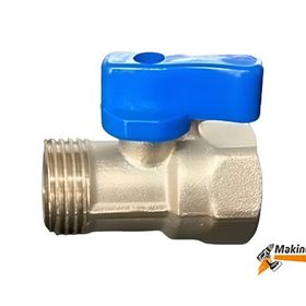 Okçu Kardeşler Dış Dişli Erkek 1/2'' Mavi Mini Küresel Vana