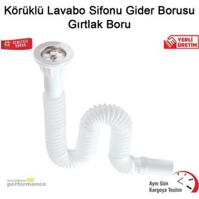 Okçu Kardeşler Körüklü Lavabo Sifonu Gider Borusu Gırtlak Boru