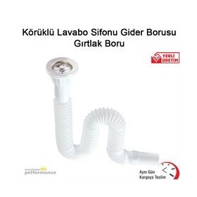 Okçu Kardeşler Körüklü Lavabo Sifonu Gider Borusu Gırtlak Boru