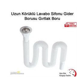 Okçu Kardeşler Körüklü Lavabo Sifonu Gider Borusu Gırtlak Boru