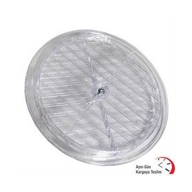 Okçu Kardeşler Şeffaf 18 cm Doğalgaz Havalandırma Menfez Mutfak Cam Menfezi