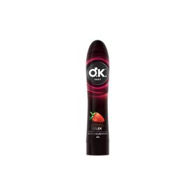 Okey 100 ml Çilek Kayganlaştırıcı Jel ve 200 ml Ginseng Masaj Jeli