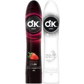 Okey 100 ml Çilek+Zero Kayganlaştırıcı Jel