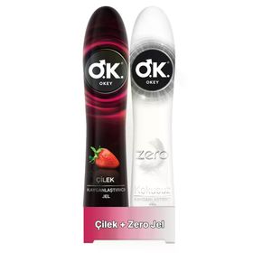 Okey 100 ml Çilek+Zero Kayganlaştırıcı Jel