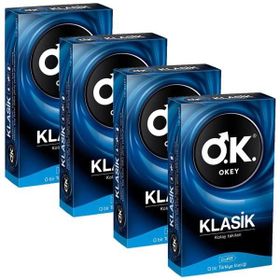 Okey 10'lu 4 Kutu Klasik Paket Prezervatif