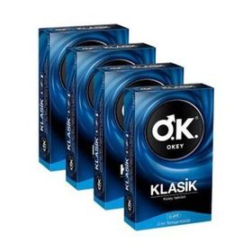 Okey 10'lu 4 Kutu Klasik Paket Prezervatif