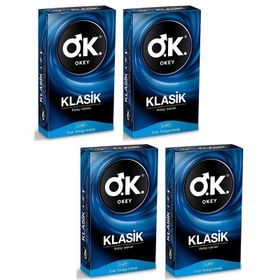 Okey 10'lu 4 Kutu Klasik Paket Prezervatif