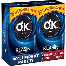 Okey 10'lu 4 Kutu Klasik Paket Prezervatif