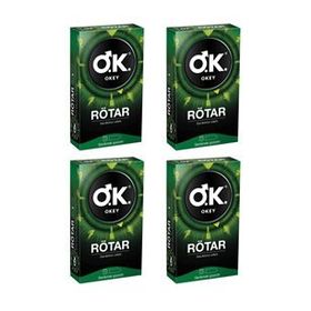 Okey 10'lu 4 Kutu Rötar Prezervatif Paket