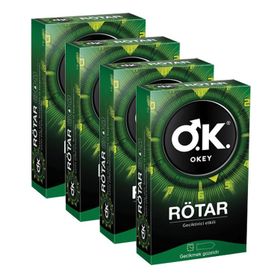 Okey 10'lu 4 Kutu Rötar Prezervatif Paket