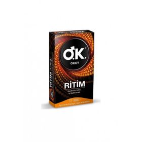 Okey 10'lu Ritim Kabartmalı Prezervatif