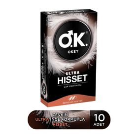 Okey 10'lu Ultra Hisset Ince Prezervatif