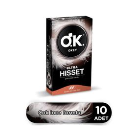 Okey 10'lu Ultra Hisset Ince Prezervatif