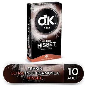 Okey 10'lu Ultra Hisset Ince Prezervatif