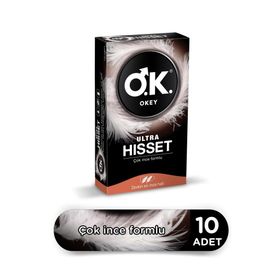 Okey 10'lu Ultra Hisset Ince Prezervatif